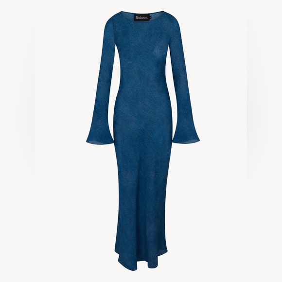 Realisation Par Blue Long Sleeve Dress - Picture 1 of 6